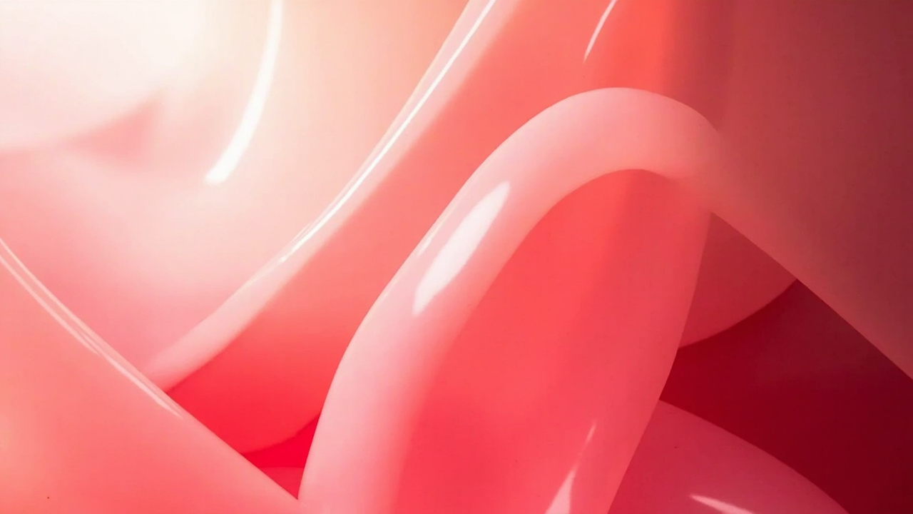 Abstract editorial illustration accompanying “Wrapped in Shine: A Beginner's Guide to Latex Fetish and Beyond”.